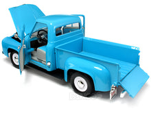 Load image into Gallery viewer, 1953 Ford F-100 Pickup 1:18 Scale - Yatming Diecast Model Car (Light Blue)