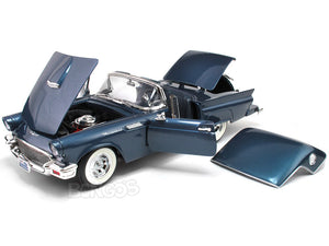 1957 Ford Thunderbird 1:18 Scale - Yatming Diecast Model Car (Blue)