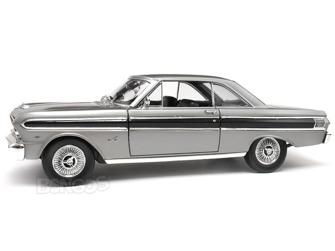 1964 Ford Falcon Coupe 1:18 Scale- Yatming Diecast Model Car (Silver)