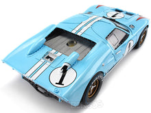 Load image into Gallery viewer, 1966 Ford GT-40 (GT40) Mk II #1 Le Mans Miles/Hulme 1:18 Scale - Shelby Collectables Diecast Model Car (Gulf/Clean)
