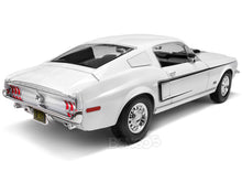 Load image into Gallery viewer, 1968 Ford Mustang GT 428 &quot;Cobra Jet&quot; 1:18 Scale - Maisto Diecast Model Car (White)