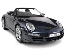 Load image into Gallery viewer, Porsche 911 (997) Carrera S Cabriolet 1:18 Scale - Maisto Diecast Model Car (Blue)