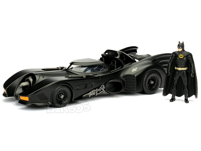 Batmobile - 1989 Movie Version w/ Batman Figure 1:24 Scale - Jada Diecast Model