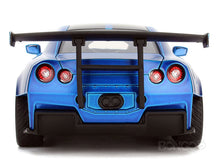 Load image into Gallery viewer, &quot;Fast &amp; Furious&quot; Brian&#39;s Nissan Skyline GT-R (R35) &quot;Ben Sopra&quot; 1:24 Scale - Jada Diecast Model Car (Blue)