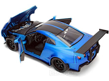 Load image into Gallery viewer, &quot;Fast &amp; Furious&quot; Brian&#39;s Nissan Skyline GT-R (R35) &quot;Ben Sopra&quot; 1:24 Scale - Jada Diecast Model Car (Blue)