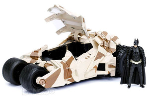 Batmobile - The Dark Knight Tumbler w/ Batman Figure 1:24 Scale - Jada Diecast Model (Camo Version)