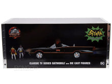 Load image into Gallery viewer, &quot;1966 BATMAN TV Version&quot; - Batmobile w/ Batman &amp; Robin Figures &amp; Working Lights 1:18 Scale - Jada Diecast Model Car