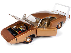 1969 Dodge Charger Daytona 426 Hemi 1:18 Scale - AutoWorld Diecast Car (Bronze)