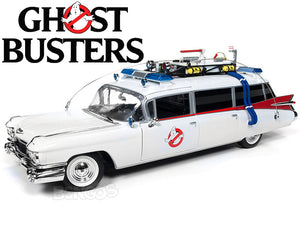 "Ghostbusters - ECTO-1" 1959 Cadillac Ambulance 1:18 Scale - Autoworld Diecast Model Car