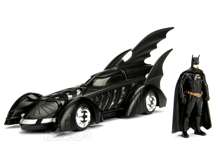 Batmobile - Batman Forever w/ Batman Figure 1:24 Scale - Jada Diecast Model