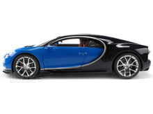 Load image into Gallery viewer, Bugatti Chiron 1:18 Scale - Bburago Diecast Model Car (Blue)