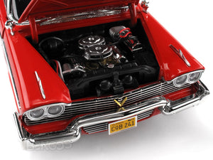 "Christine" 1958 Plymouth Fury (Nighttime) 1:18 Scale - AutoWorld Diecast Model Car (Red)