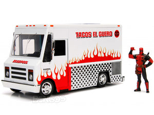 "Deadpool" Taco Truck w/ Deadpool Figure 1:24 Scale - Jada Diecast Model