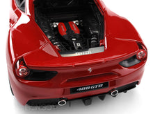 Load image into Gallery viewer, Ferrari 488 GTB 1:18 Scale - Bburago Diecast Model Car (Red)
