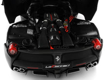 Load image into Gallery viewer, Ferrari LaFerrari &quot;Signature Series&quot; 1:18 Scale - Bburago Diecast Model Car (Matt Black)