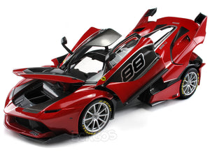 Ferrari FXX-K #88 "Signature Series" 1:18 Scale - Bburago Diecast Model Car (Red)