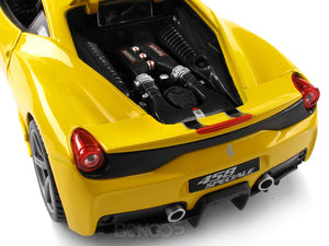 Ferrari 458 Speciale 1:18 Scale - Bburago Diecast Model Car (Yellow)