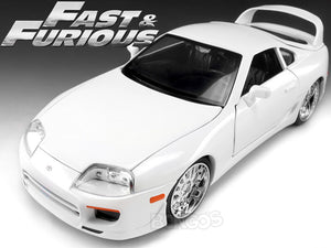 "Fast & Furious" Brian's Toyota Supra 1:24 Scale - Jada Diecast Model Car (White)