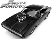 Load image into Gallery viewer, &quot;Fast &amp; Furious&quot; Dom&#39;s 1970 Dodge Charger R/T 1:24 Scale - Jada Diecast Model Car (Matt Black)