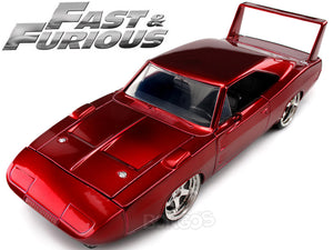 "Fast & Furious" 1969 Dodge Charger Daytona 1:24 Scale - Jada Diecast Model Car (Red)