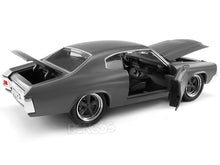 Load image into Gallery viewer, &quot;Fast &amp; Furious&quot; Dom&#39;s 1970 Chevy Chevelle SS 454 1:24 Scale - Jada Diecast Model Car (Matt Grey)