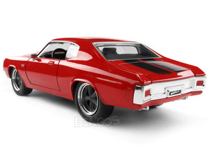 "Fast & Furious" Dom's 1970 Chevy Chevelle SS 454 1:24 Scale - Jada Diecast Model Car (Red)