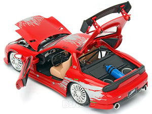 "Fast & Furious" Dom's Mazda RX-7 1:24 Scale - Jada Diecast Model Car (Red)