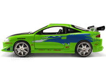 Load image into Gallery viewer, &quot;Fast &amp; Furious&quot; Brian&#39;s Mitsubishi Eclipse 1:24 Scale - Jada Diecast Model Car (Green)