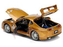 Load image into Gallery viewer, &quot;Fast &amp; Furious&quot; Slap Jack&#39;s Toyota Supra 1:24 Scale - Jada Diecast Model (Gold)