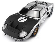 Load image into Gallery viewer, 1966 Ford GT-40 (GT40) Mk II #7 Le Mans Hill/Muir 1:18 Scale - Shelby Collectables Diecast Model Car (Silver)