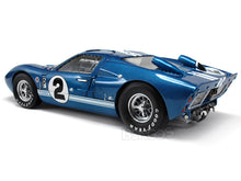 Load image into Gallery viewer, 1966 Ford GT-40 (GT40) Mk II #2 &quot;12hrs of Sebring&quot; 1:18 Scale - Shelby Collectables Diecast Model Car (Blue)