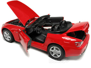 Honda S2000 Convertible 1:18 Scale - Maisto Diecast Model Car (Red)