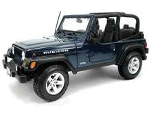 Load image into Gallery viewer, Jeep Wrangler TJ Rubicon 1:18 Scale - Maisto Diecast Model Car (Blue)