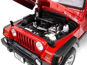 Jeep Wrangler TJ Rubicon 1:18 Scale - Maisto Diecast Model Car (Red)