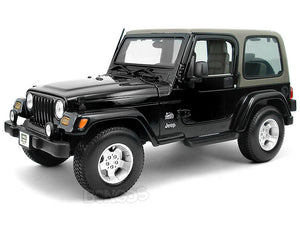 Jeep Wrangler TJ Safari 1:18 Scale - Maisto Diecast Model Car (Black)