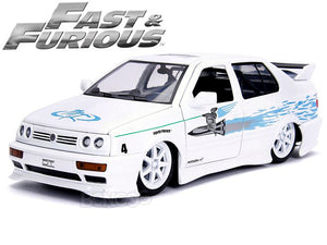"Fast & Furious" Jesse's 1995 VW Jetta A3 1:24 Scale - Jada Diecast Model Car (White)