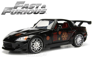 "Fast & Furious" Johnny's Honda S2000 1:24 Scale - Jada Diecast Model Car (Black)