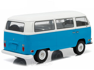 "LOST" 1971 VW Type 2 Bus (T2B) 1:18 Scale - Greenlight Diecast Model Car (Blue)