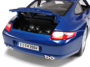 Porsche 911 (997) Carrera S 1:18 Scale - Maisto Diecast Model Car (Blue)