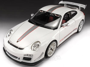 Porsche 911 (997) GT3 RS 4.0 1:18 Scale - Bburago Diecast Model Car (White)