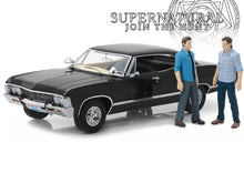 Load image into Gallery viewer, &quot;Supernatural&quot; 1967 Chevy Impala Sedan w/ Sam &amp; Dean Figures 1:18 Scale - Greenlight Diecast Model