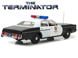 "The Terminator" 1977 Dodge Monaco Metropolitan Police w/ Figure 1:18 Scale - Greenlight Diecast Model
