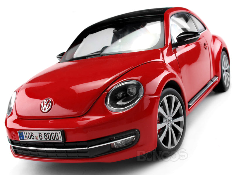 VW Beetle (A5) 1:18 Scale - Welly Diecast Model Car (Red)