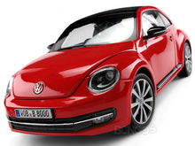 Load image into Gallery viewer, VW Beetle (A5) 1:18 Scale - Welly Diecast Model Car (Red)