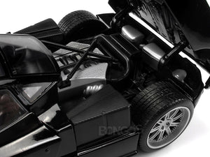 Pagani Zonda F (C12F) 1:18 Scale - MotorMax Diecast Model Car (Black)