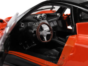 Pagani Zonda F (C12F) 1:18 Scale - MotorMax Diecast Model Car (Orange)