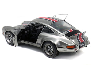 1973 Porsche 911 RSR "Outlaw"1:18 Scale - Solido Diecast Model Car (Silver)