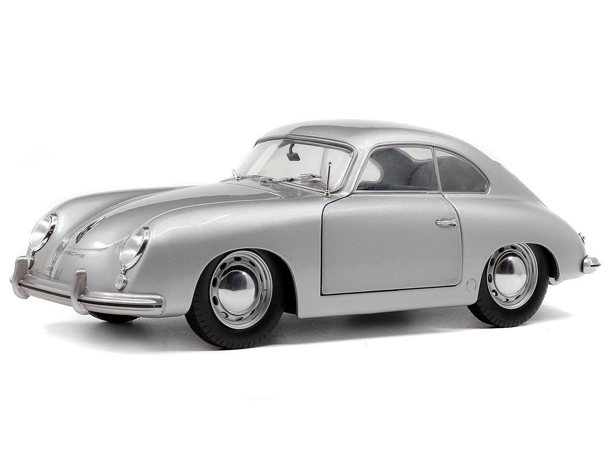 1953 Porsche 356 Pre-A 1:18 Scale - Solido Diecast Model Car (Silver)